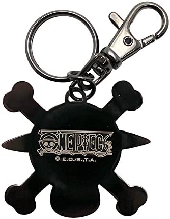 Porte-clés One Piece Nautical King Wanted Logo, porte-clés de voiture en  alliage, figurine, jouet